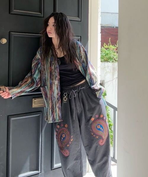 A NOTHING(アナッシング)の「PIN. BOHEMIAN HERITAGE CARDIGAN (Khaki)(カーディガン/ボレロ・レディース・その他・LARGE/MEDIUM)」の9枚目の写真