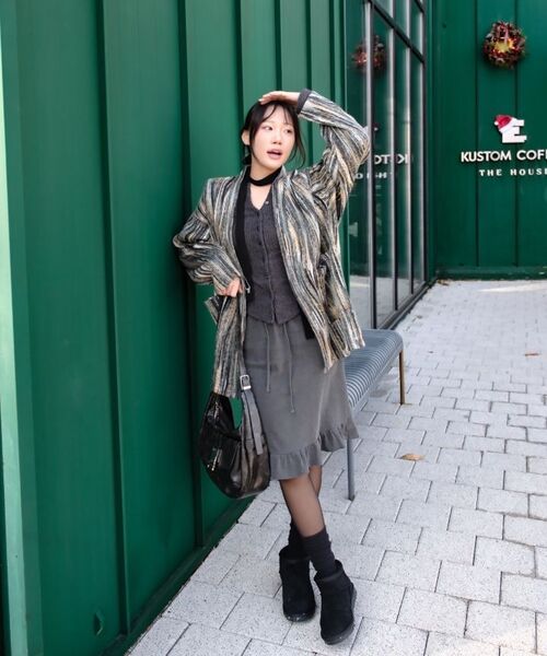 A NOTHING(アナッシング)の「PIN. BOHEMIAN HERITAGE CARDIGAN (Khaki)(カーディガン/ボレロ・レディース・その他・LARGE/MEDIUM)」の14枚目の写真