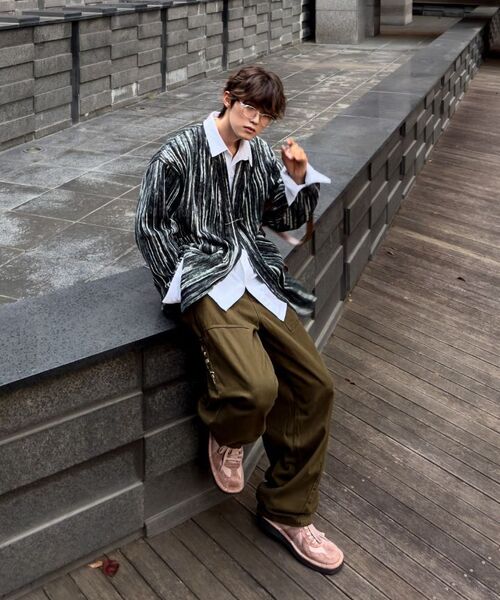 A NOTHING(アナッシング)の「PIN. BOHEMIAN HERITAGE CARDIGAN (Khaki)(カーディガン/ボレロ・レディース・その他・LARGE/MEDIUM)」の4枚目の写真
