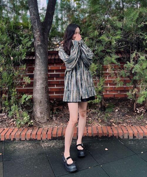 A NOTHING(アナッシング)の「PIN. BOHEMIAN HERITAGE CARDIGAN (Khaki)(カーディガン/ボレロ・レディース・その他・LARGE/MEDIUM)」の5枚目の写真