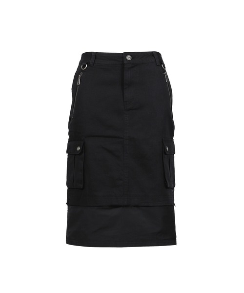 VACANT Archive(ベイカントアーカイブ)の「WIFFY CARGO MIDI SKIRT(スカート・レディース・カーキ/ブラック・SMALL)」の1枚目の写真