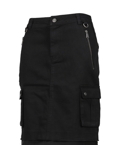 VACANT Archive(ベイカントアーカイブ)の「WIFFY CARGO MIDI SKIRT(スカート・レディース・カーキ/ブラック・SMALL)」の5枚目の写真