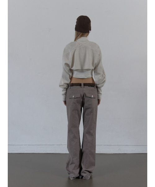 SETUP-EXE(セットアップイーエックスイー)の「LINE BOOTCUT PANTS / MOCHA(その他パンツ・レディース・その他・SMALL/MEDIUM)」の6枚目の写真