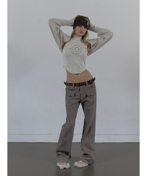 SETUP-EXE(セットアップイーエックスイー)の「LINE BOOTCUT PANTS / MOCHA(その他パンツ・レディース・その他・SMALL/MEDIUM)」の11枚目の写真