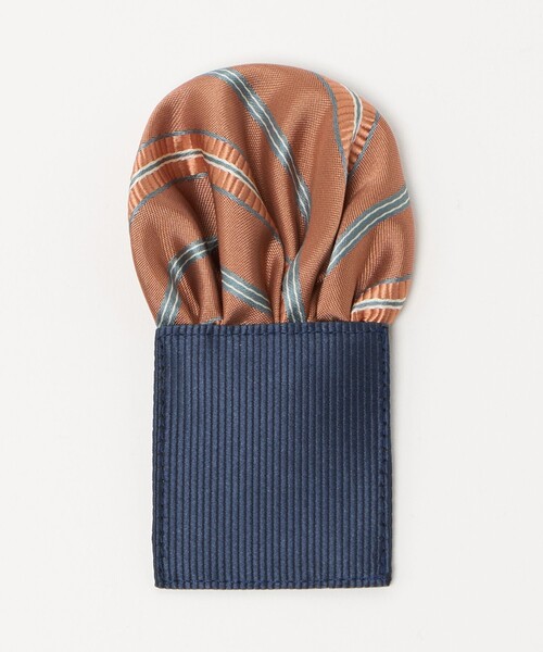 green label relaxing(グリーンレーベルリラクシング)の「ネクタイ チーフ セット(ストライプ) / キッズ 手洗い可能(ネクタイ・キッズ・オレンジ/コバルトブルー/ダークグリーン・M)」の20枚目の写真