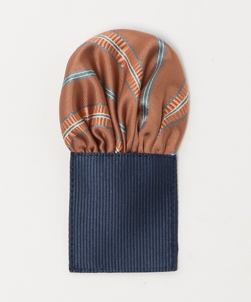 green label relaxing(グリーンレーベルリラクシング)の「ネクタイ チーフ セット(ストライプ) / キッズ 手洗い可能(ネクタイ・キッズ・オレンジ/コバルトブルー/ダークグリーン・M)」の21枚目の写真