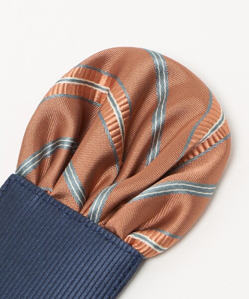 green label relaxing(グリーンレーベルリラクシング)の「ネクタイ チーフ セット(ストライプ) / キッズ 手洗い可能(ネクタイ・キッズ・オレンジ/コバルトブルー/ダークグリーン・M)」の22枚目の写真