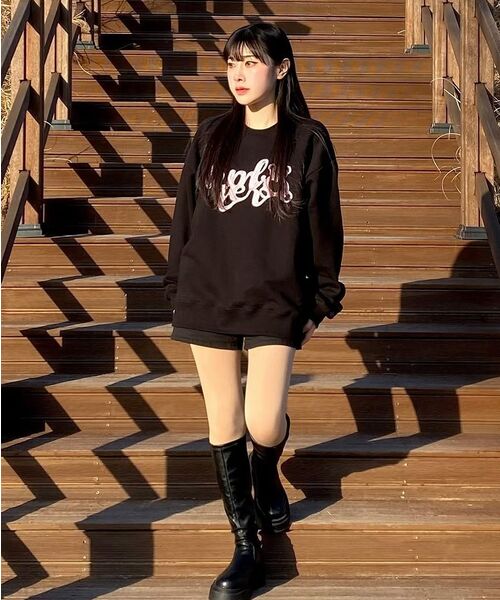 ambler(エムブラー)の「ハートベア刺繍スウェットTシャツ AMM1306 (モカ)(スウェット・レディース・その他・SMALL/LARGE)」の9枚目の写真