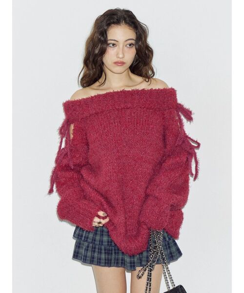 EVRIS（エヴリス）の「フリルチェックミニスカート（スカート・レディース・ネイビー/ブラック/レッド・FREE）」の21枚目の写真