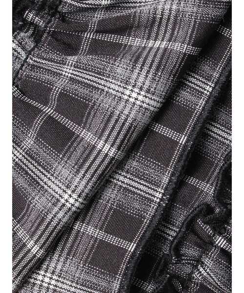 EVRIS（エヴリス）の「フリルチェックミニスカート（スカート・レディース・ネイビー/ブラック/レッド・FREE）」の7枚目の写真