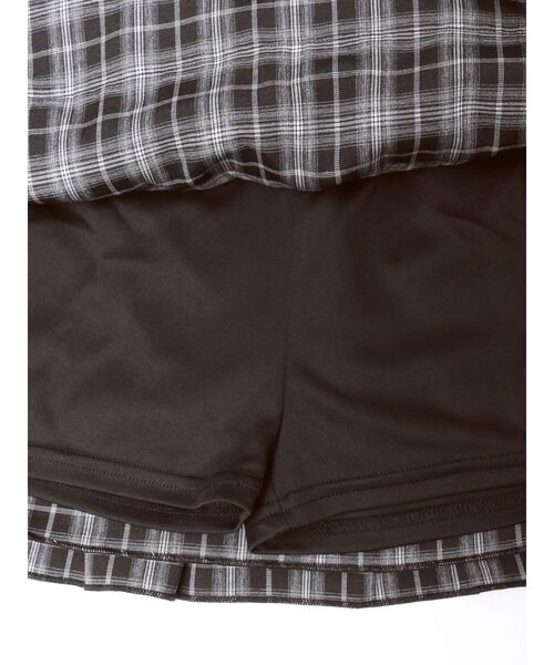 EVRIS（エヴリス）の「フリルチェックミニスカート（スカート・レディース・ネイビー/ブラック/レッド・FREE）」の8枚目の写真