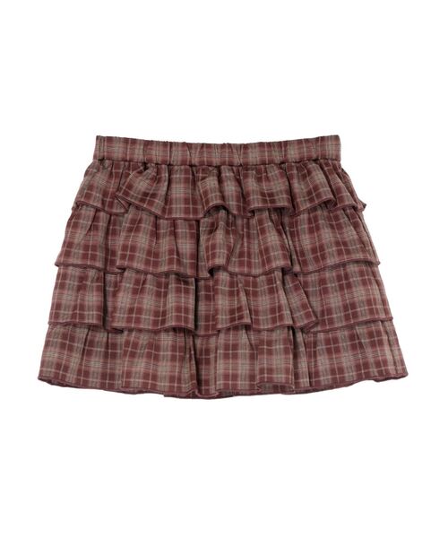EVRIS（エヴリス）の「フリルチェックミニスカート（スカート・レディース・ネイビー/ブラック/レッド・FREE）」の13枚目の写真