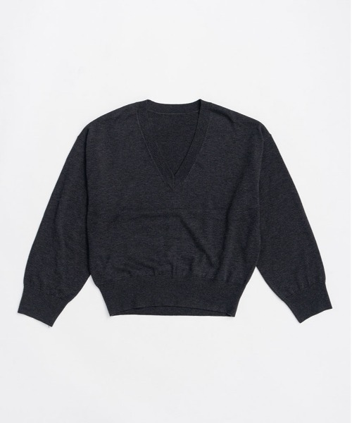 PRANK PROJECT(プランクプロジェクト)の「テープリボンキャミレイヤードニット / Tape Ribbon Camisole Layer Knit(ニット/セーター・レディース・チャコールグレー/ライトグレー・FREE)」の20枚目の写真