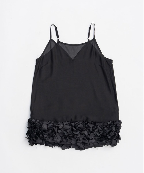 PRANK PROJECT(プランクプロジェクト)の「テープリボンキャミレイヤードニット / Tape Ribbon Camisole Layer Knit(ニット/セーター・レディース・チャコールグレー/ライトグレー・FREE)」の22枚目の写真