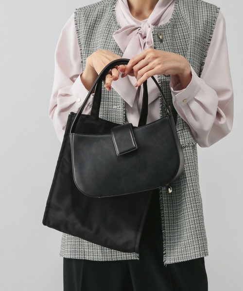 GLOBAL WORK（グローバルワーク）の「オケージョンセットBAG/612320（ハンドバッグ・レディース・ブラック・ONESIZE）」の4枚目の写真