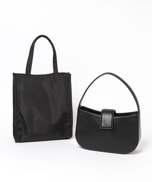 GLOBAL WORK（グローバルワーク）の「オケージョンセットBAG/612320（ハンドバッグ・レディース・ブラック・ONESIZE）」の5枚目の写真