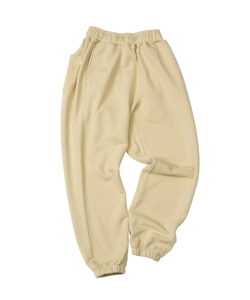 OLDBE(オールドビー)の「VTG コットンニットウォッシュドジョガーパンツ アーモンドミルク(スウェットパンツ・メンズ・その他・1/2)」の1枚目の写真