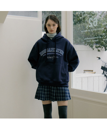 EOT NEEDLEWORK LOGO HOOD NAVY