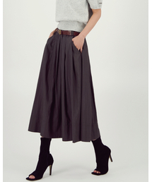 Barrel Volume Skirt _D.Brown