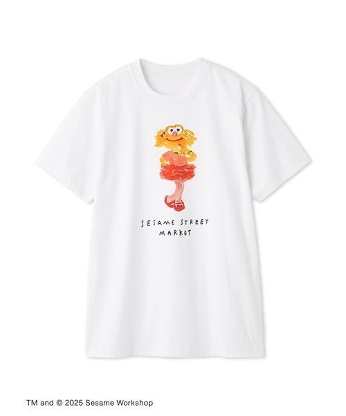 SESAME STREET(セサミストリート)の「【ヒラノトシユキ】フレンズ柄Tシャツ(Tシャツ/カットソー・レディース・レッド/オレンジ/ブルー・M/L)」の3枚目の写真