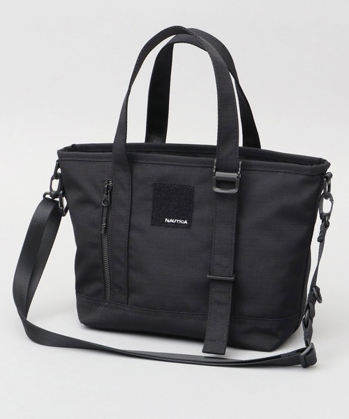 NAUTICA(ノーティカ)の「5ポケット 多収納 ミリタリー 2WAY ハンドミニトートバッグ ショルダーバッグ A5収納対応(トートバッグ・メンズ・ブラック・FREE)」の2枚目の写真