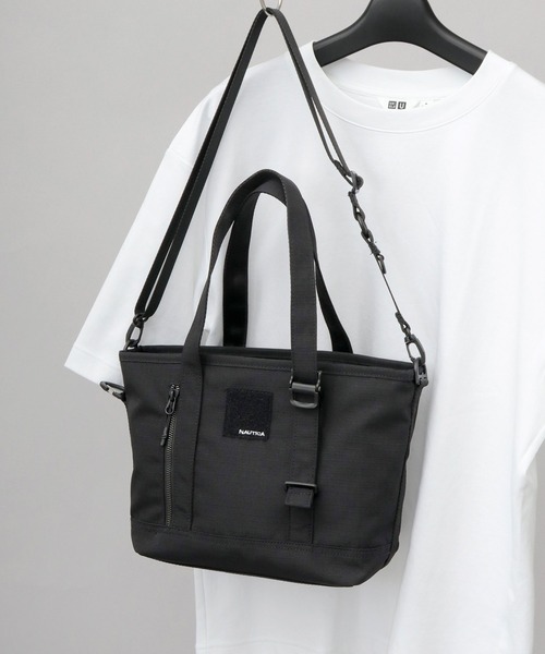 NAUTICA(ノーティカ)の「5ポケット 多収納 ミリタリー 2WAY ハンドミニトートバッグ ショルダーバッグ A5収納対応(トートバッグ・メンズ・ブラック・FREE)」の5枚目の写真