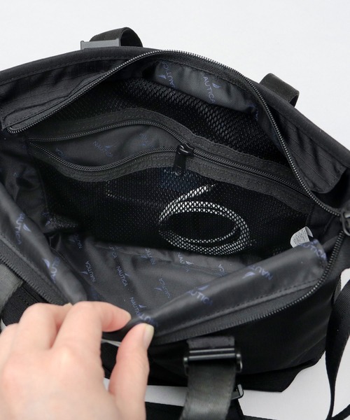 NAUTICA(ノーティカ)の「5ポケット 多収納 ミリタリー 2WAY ハンドミニトートバッグ ショルダーバッグ A5収納対応(トートバッグ・メンズ・ブラック・FREE)」の9枚目の写真