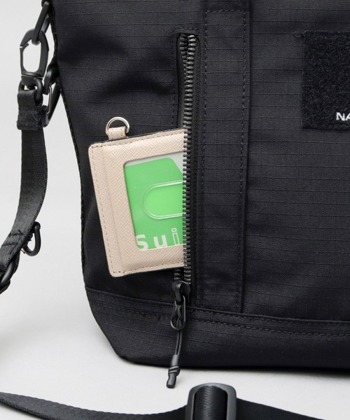 NAUTICA(ノーティカ)の「5ポケット 多収納 ミリタリー 2WAY ハンドミニトートバッグ ショルダーバッグ A5収納対応(トートバッグ・メンズ・ブラック・FREE)」の12枚目の写真