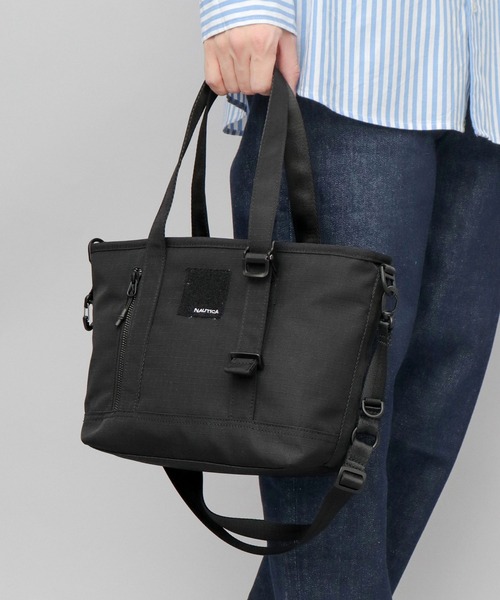 NAUTICA(ノーティカ)の「5ポケット 多収納 ミリタリー 2WAY ハンドミニトートバッグ ショルダーバッグ A5収納対応(トートバッグ・メンズ・ブラック・FREE)」の18枚目の写真