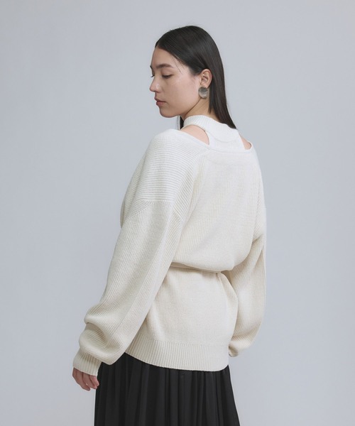 Chaos（カオス）の「Chaos(カオス)/ロウシルクホルタータートルネック（タンクトップ・レディース・アイボリー・FREE）」の9枚目の写真