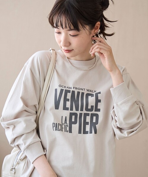 coen（コーエン）の「アソートロゴ プリントロンT（Tシャツ/カットソー・レディース・オフホワイト/ベージュ/ダークグレー・L/M）」の16枚目の写真