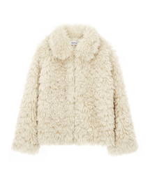 CNVS（ベティ ブープ）の「ベティブープ フラッフィーカラー ファージャケット_(2色)（ムートンコート）」