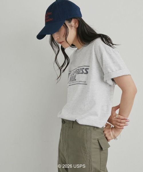 GOOD ROCK SPEED（グッドロックスピード）の「【GOOD ROCK SPEED】USPS TEE（Tシャツ/カットソー・レディース・グレー/ホワイト・MEDIUM）」の6枚目の写真