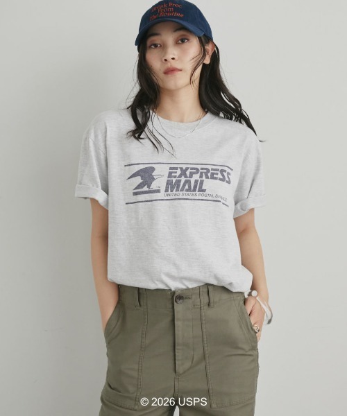 GOOD ROCK SPEED（グッドロックスピード）の「【GOOD ROCK SPEED】USPS TEE（Tシャツ/カットソー・レディース・グレー/ホワイト・MEDIUM）」の7枚目の写真