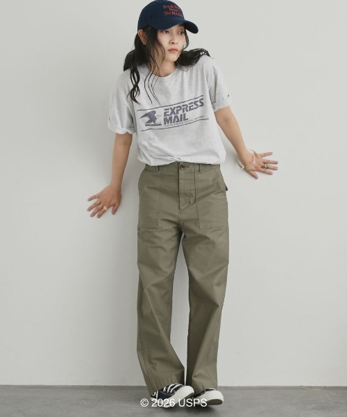 GOOD ROCK SPEED（グッドロックスピード）の「【GOOD ROCK SPEED】USPS TEE（Tシャツ/カットソー・レディース・グレー/ホワイト・MEDIUM）」の9枚目の写真