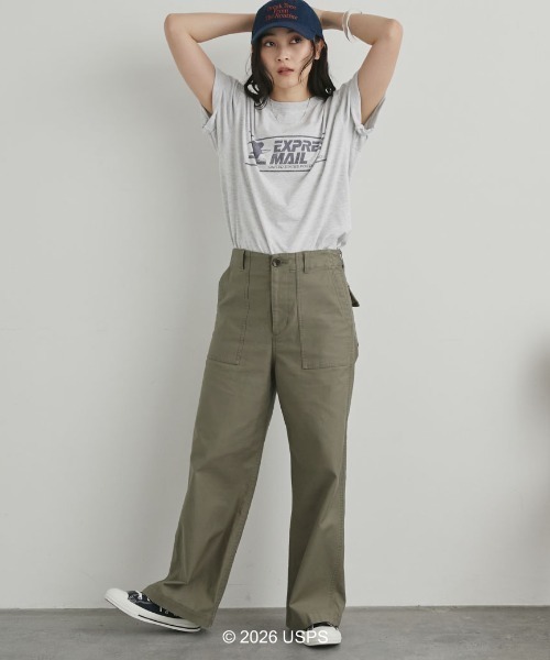 GOOD ROCK SPEED（グッドロックスピード）の「【GOOD ROCK SPEED】USPS TEE（Tシャツ/カットソー・レディース・グレー/ホワイト・MEDIUM）」の14枚目の写真