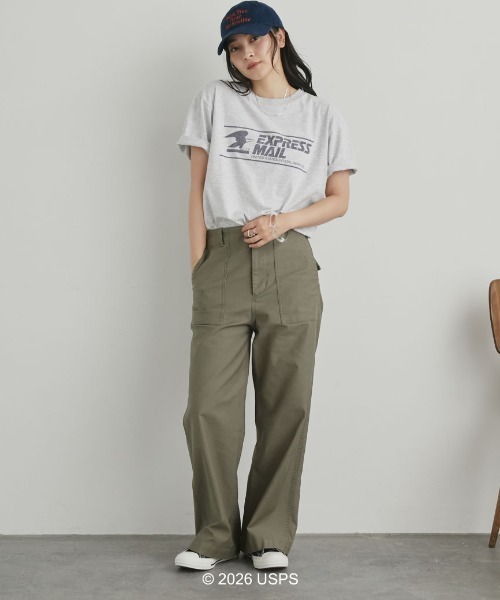 GOOD ROCK SPEED（グッドロックスピード）の「【GOOD ROCK SPEED】USPS TEE（Tシャツ/カットソー・レディース・グレー/ホワイト・MEDIUM）」の17枚目の写真