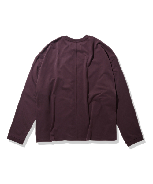 Express Holiday(エクスプレスホリデー)の「トラベルパスロングスリーブ_バーガンディ(Tシャツ/カットソー・レディース・その他・2/3)」の2枚目の写真