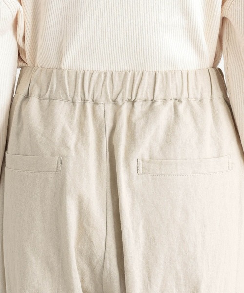 studio CLIP（スタディオクリップ）の「《natural by clip》LRラップパンツ[プチサイズあり]（その他パンツ・レディース・チェック/ベージュ/ブラック・PF/FREE）」の8枚目の写真