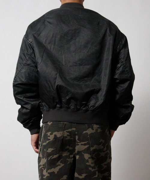 NYLAUS(ナイラス)の「【Nylaus】2026新作 ヴィンテージ ショート丈 MA-1ブルゾン フライトジャケット ミリタリージャケット ナイロンジャケット(MA-1・メンズ・グレー/ブラック・L/M)」の21枚目の写真