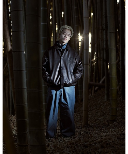 LEATHER COACH JACKET <EXCLUSIVE>（ブルゾン）｜CALEE（キャリー）の 