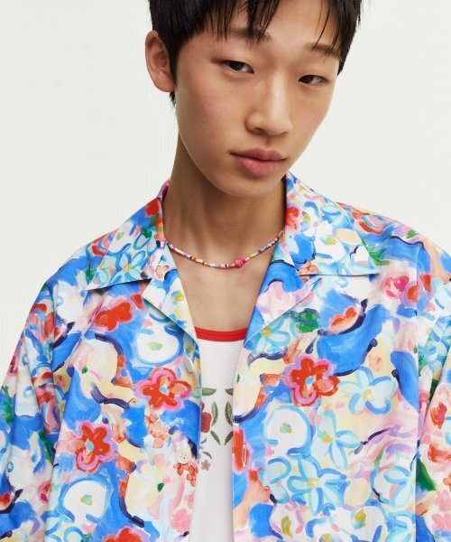 FROM ARLES(フロムアルル)の「オーバーサイズ半袖シャツ / フラワープリント(シャツ/ブラウス・メンズ・その他・L)」の4枚目の写真