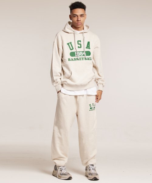 MARK&LONA ジョガーパンツ クリーム MARK&LONA（マークアンドロナ） パンツ Alta Weatherproof Zip Pants