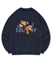 Retriever Club（レトリーバークラブ）の「COLOR TOMBOY CREWNECK [NAVY]（スウェット）」