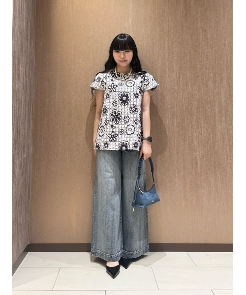 LOULOU WILLOUGHBY(ルルウィルビー)の「【LOULOU WILLOUGHBY】MALHIA ツイードプルオーバー(シャツ/ブラウス・レディース・ブラック系その他・2)」の18枚目の写真
