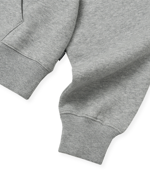 BROWNBREATH（ブラウンブレス）の「W TAG PATCH HOODIE - MELANGE GREY（パーカー・レディース・その他・S）」の5枚目の写真