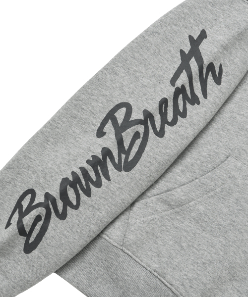 BROWNBREATH（ブラウンブレス）の「W TAG PATCH HOODIE - MELANGE GREY（パーカー・レディース・その他・S）」の7枚目の写真