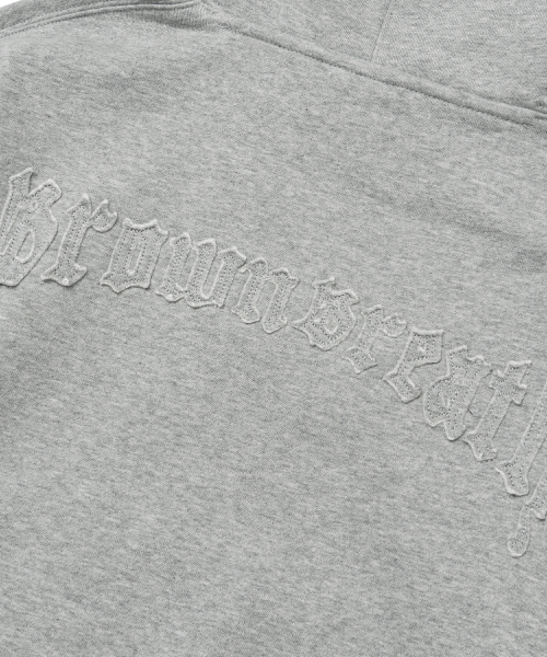 BROWNBREATH（ブラウンブレス）の「W TAG PATCH HOODIE - MELANGE GREY（パーカー・レディース・その他・S）」の9枚目の写真