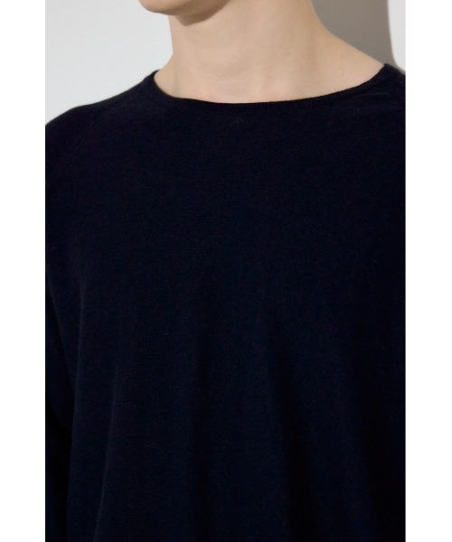 AZUL by moussy(アズールバイマウジー)の「カシミヤミックスニットトップス(ニット/セーター・メンズ・ライトブルー/ライトピンク/ブラック/杢グレー・X-LARGE/LARGE/MEDIUM)」の12枚目の写真