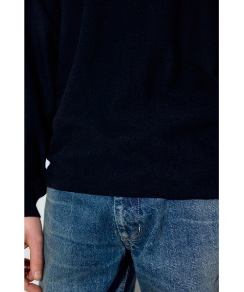 AZUL by moussy(アズールバイマウジー)の「カシミヤミックスニットトップス(ニット/セーター・メンズ・ライトブルー/ライトピンク/ブラック/杢グレー・X-LARGE/LARGE/MEDIUM)」の15枚目の写真